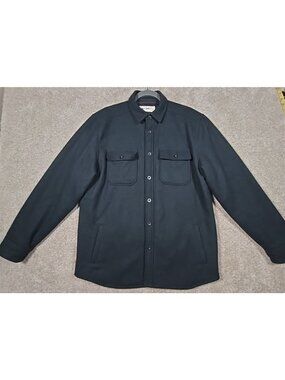 Line of Trade Long Sleeve Button Up Lined Shirt Jacket Workwear Outdoor Men's L